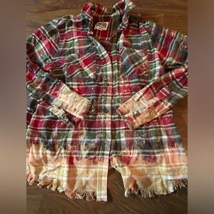 Boutique bleached style flannel